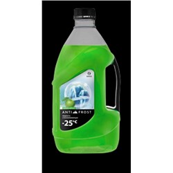 GRASS Жидкость стеклоомывающая "Antifrost-25" green apple 4л