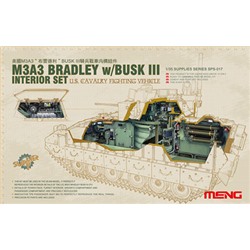 "MENG" SPS-017 "интерьер танка" U.S. CAVALRY FIGHTING VEHICLE M3A3 BRADLEY w/BUSK III INTERIOR SET 1/35