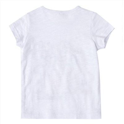 Белая футболка для девочки 688003