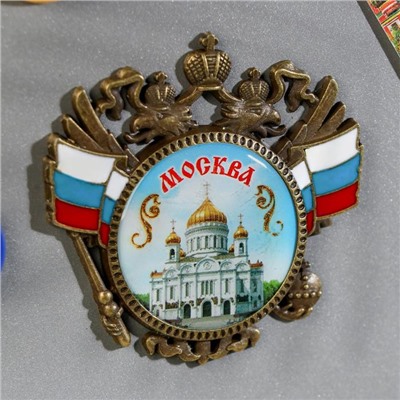 Магнит-герб «Москва. Храм Христа Спасителя»