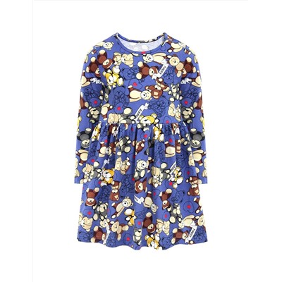 Платье для девочки KETMIN UNIVERSAL цв.Плюшевые мишки синий