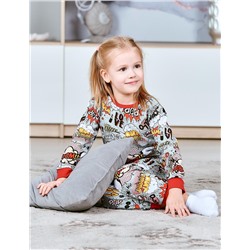 Пижама детская с брюками KETMIN BOOM цв.Серый меланж