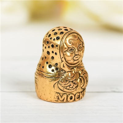 Напёрсток сувенирный «Москва», золото