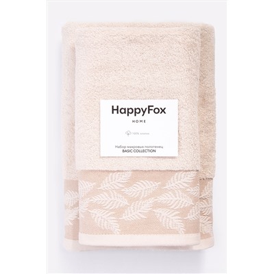 Happy Fox Home, Комплект махровых полотенец 2 шт Happy Fox Home