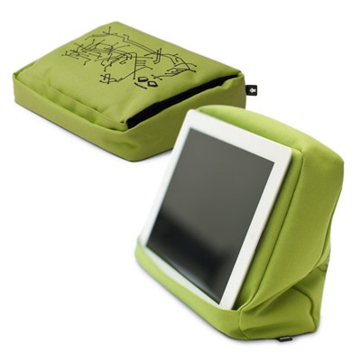 Подушка-подставка с карманом для планшета Hitech 2 зеленая-черная / Бренд: Bosign /
