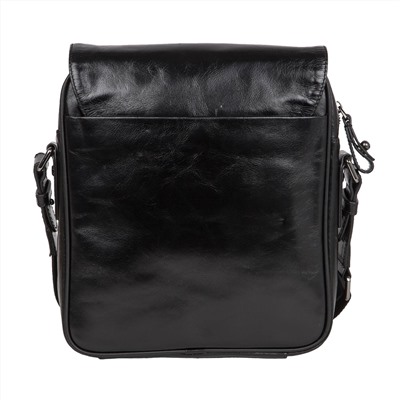 Мужская кожаная сумка К8035 черная