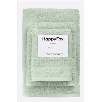 Happy Fox Home, Комплект махровых полотенец 3 шт Happy Fox Home