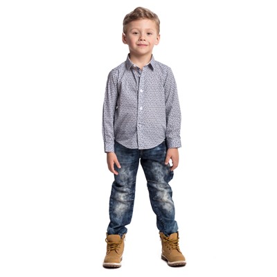 Синие брюки джинсовые для мальчика 371064