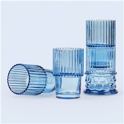 Набор стеклянных бокалов Hestia голубой, 4 шт / Бренд: Doiy /