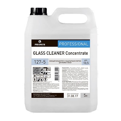 Glass Cleaner concentrate, 5л, средство для мойки стекол