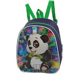 Рюкзак детский Alliance 888 фиолет. Панда на цветном