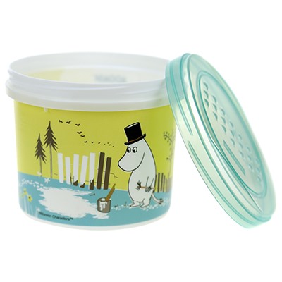 "Moomin Oslo" Контейнер для продуктов пластмассовый 0,7л, д11см, h10см, завинчивающаяся крышка, мятный, подходит для СВЧ (Россия)