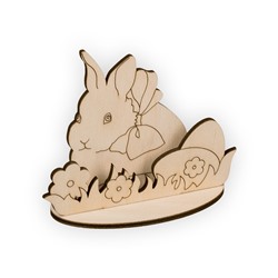 Заготовки для декорирования "Mr. Carving" ВД-530 "Кролик пасхальный" фанера 10х12.5 см .