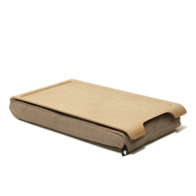 Подставка с деревянным подносом Laptray мини дерево-песчаная / Бренд: Bosign /