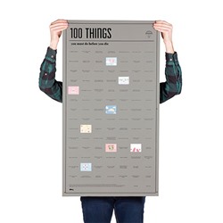 Постер «100 вещей, которые нужно сделать прежде чем умереть» / Бренд: Doiy /