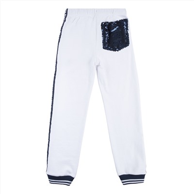 Белый комплект: толстовка, брюки для девочки 189001
