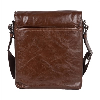 Мужская кожаная сумка К8036 коричневая