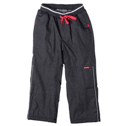 Темно-серые брюки непромокаемые на флисе для мальчика 171053