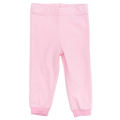 Розовый комплект: футболка, брюки для девочки 678801