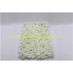 Б1035 Панно из бел.цветков гортензии 42х62см.