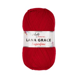 Пряжа из Троицка "LANA GRACE Superfine" 75% акрил, 25% мериносовая шерсть 5 х 100 г 610 м