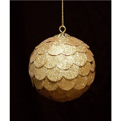 Шар новогодний декоративный Paper ball, золотой / Бренд: EnjoyMe /