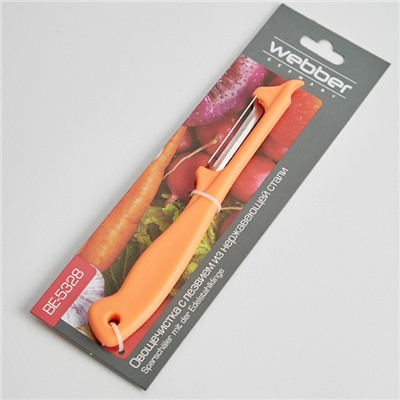 Нож для чистки овощей с лезвием из нержавеющей стали BE-5328 персиковый