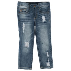 Синие брюки джинсовые для мальчика 171156