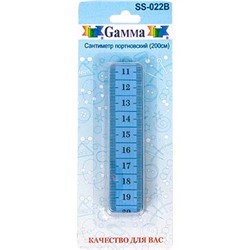 "Gamma" Сантиметры SS-022B 200 см в блистере ассорти