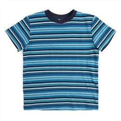 Темно-синяя футболка для мальчика 181106