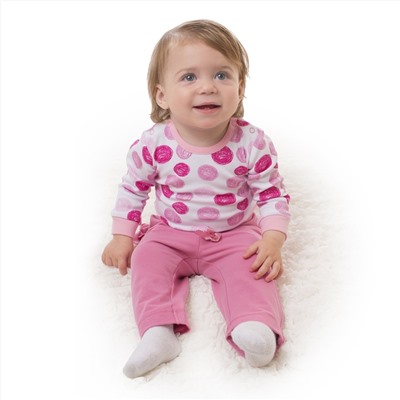 Розовые брюки для девочки 388813