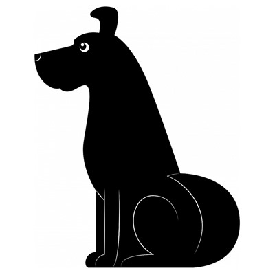 Грифельная магнитная доска "Собака", 29,7х21 см / Бренд: Melompo /