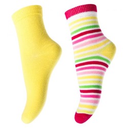 Розовые носки, 2 пары в комплекте для девочки 172183