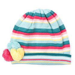 Разноцветная шапка для девочки 172033