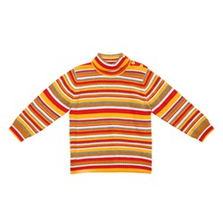 Ярко-желтый свитер для девочки 388011