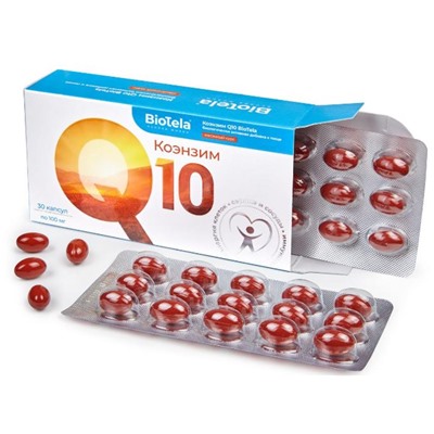 Коэнзим Q10, 100 мг, 30 капсул