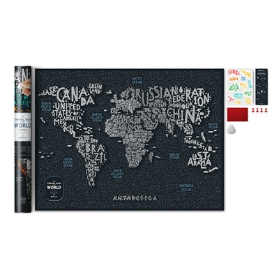 Карта Travel Map Letters World / Бренд: 1DEA.me /