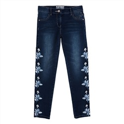 Синие брюки джинсовые для девочки 182059