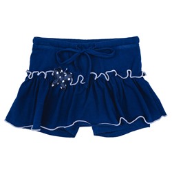 Синяя юбка-шорты для девочки 172122