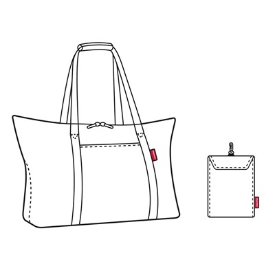 Сумка складная Mini maxi travelbag millefleurs /бренд Reisenthel/