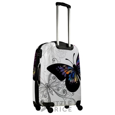 Чемодан Monopol Butterfly - white (L)