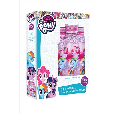 My Little Pony, Детское постельное белье из бязи, 1,5 сп, наволочки 70*70 My Little Pony