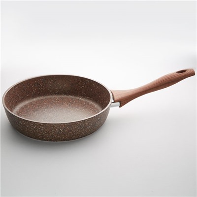 Сковорода Ø22см алюминиевая литая Alpenkok AK-0070A/22N BROWN GRANIT