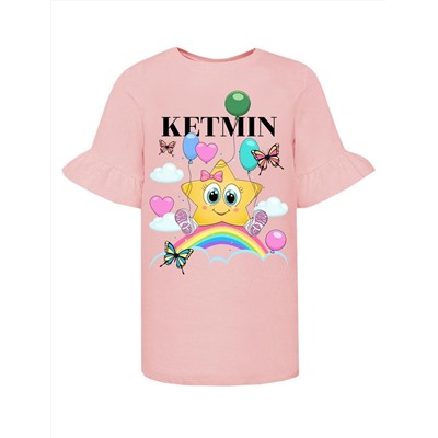 Футболка для девочки KETMIN STAR mini цв.Розовый