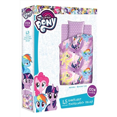 My Little Pony, Детское постельное белье из бязи, 1,5 сп, наволочки 50*70 My Little Pony