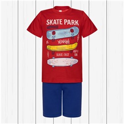 Трикотажный комплект для мальчика (футболка и шорты)