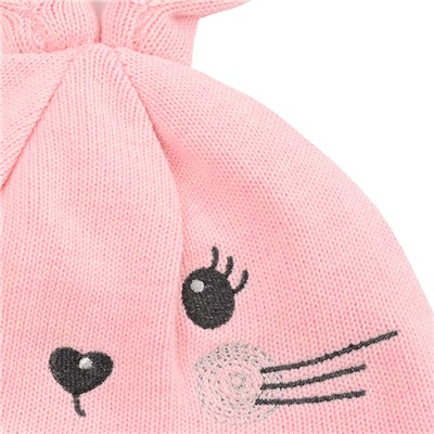Светло-розовая шапка для девочки 388820