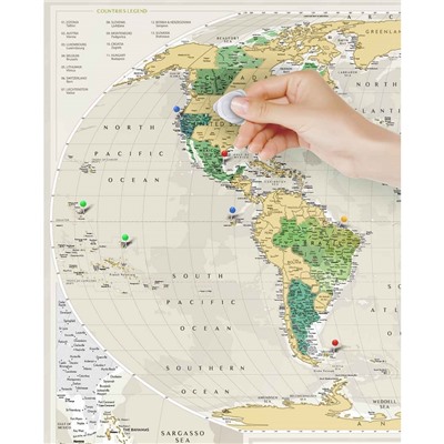 Карта Travel Map Geograghy World / Бренд: 1DEA.me /