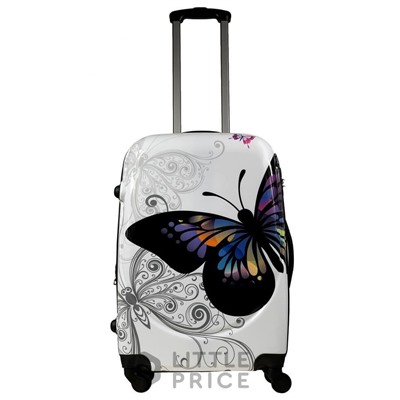 Чемодан Monopol Butterfly - white (M)