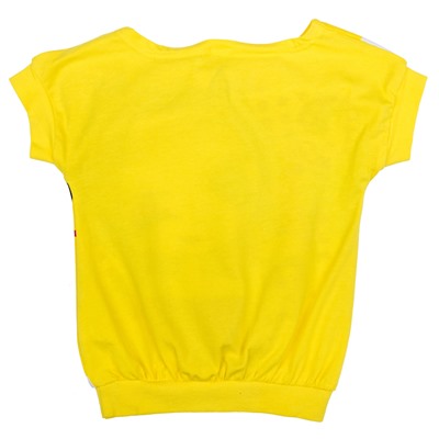 Желтая футболка для девочки 172161